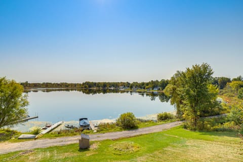 Waterfront Cottage w/ Dock & Views in Six Lakes! Cottage in Michigan