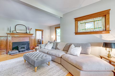 Near Lake: Historic Boyne City Home w/ Fire Pit! House in Boyne City