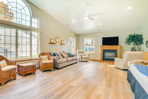 Steps to Long Lake: Cabin w/ Patio in Harrison! House in Michigan