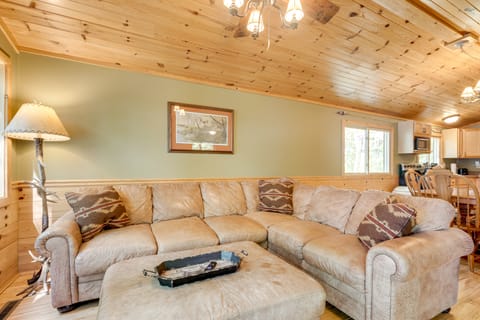 Dock + Fire Pit: ‘Sweet Serenity’ on Amber Lake House in Wisconsin