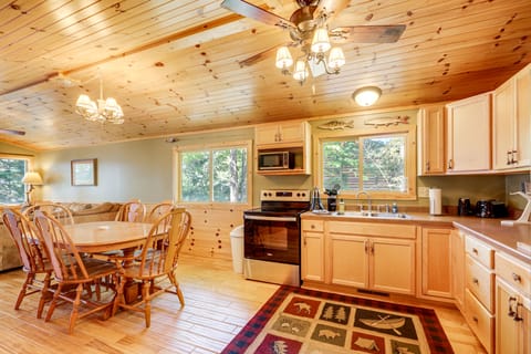 Dock + Fire Pit: ‘Sweet Serenity’ on Amber Lake House in Wisconsin