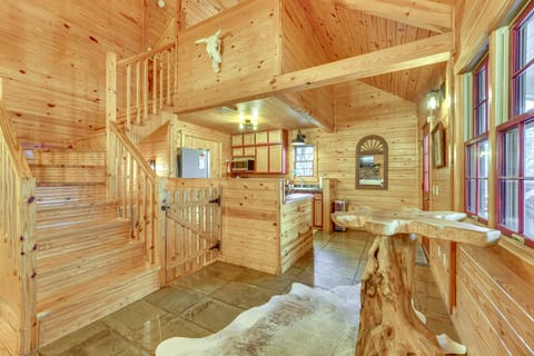 5 Mi to Beaver Lake: Family Cabin w/ Game Room House in Carroll County