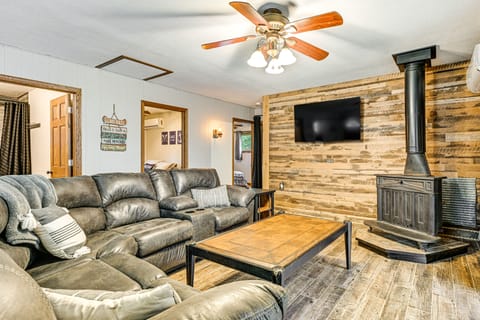 Canal-Front Cabin: Dock & Fire Pit in New Lisbon House in Wisconsin