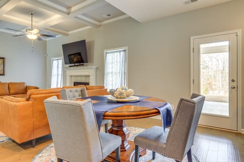 Patio w/ Fireplace: Spacious Sharpsburg Home! House in Newnan