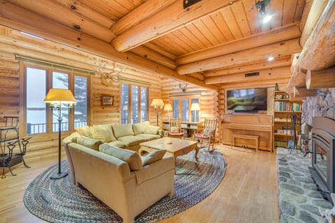 Lakefront Cabin w/ Sauna & Dock in Webster! House in Wisconsin