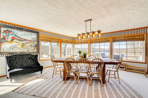 Deck & Lake Views: Modern Eagle Rock Gem House in Roaring River Township
