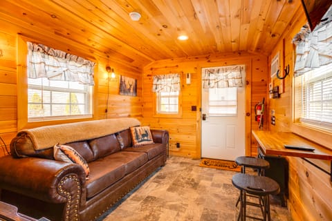 Patio, Fire Pit & Grill: Central Sevierville Cabin House in Sevierville