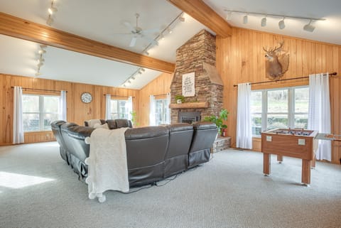 Patio & Scenic Views: Modern Ohio Farmhouse House in Ohio