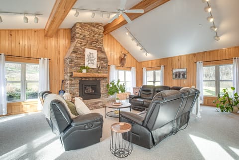 Patio & Scenic Views: Modern Ohio Farmhouse House in Ohio