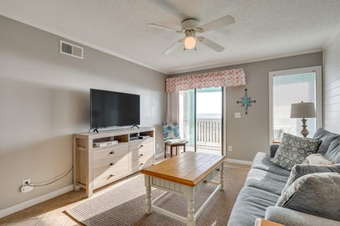 Balcony w/ Ocean Views: Carolina Beach Condo! Apartment in Carolina Beach