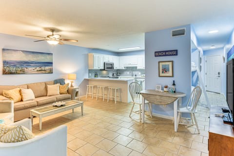 Walk to Pool & Beach: PCB Resort Getaway w/ Porch Apartment in Panama City Beach