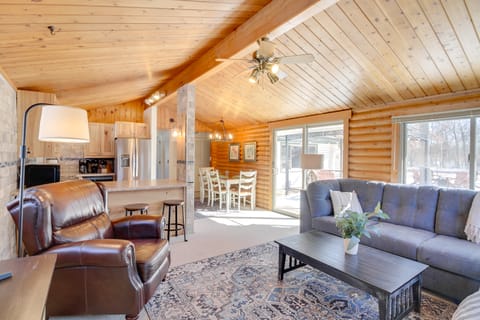 Near Golf & Lake: Breezy Point Resort Log Cabin House in Breezy Point