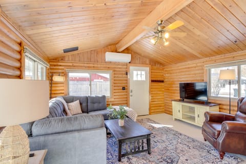 Near Golf & Lake: Breezy Point Resort Log Cabin House in Breezy Point