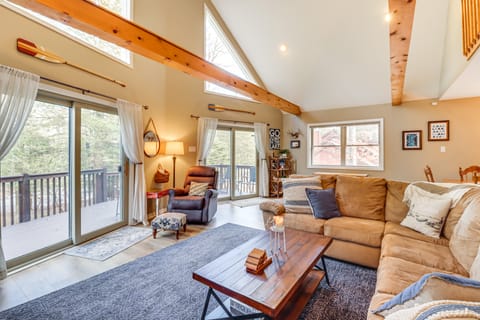 Walk to Lake Harmony: Family Retreat w/ Decks! House in Hickory Run State Park