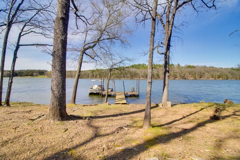 Dock & Water-View Deck: Home on Lake Dardanelle House in Arkansas