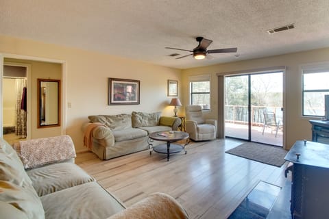 Dock & Water-View Deck: Home on Lake Dardanelle House in Arkansas