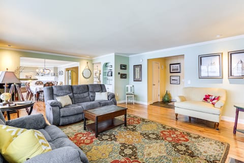 Private Dock at Lake George Getaway House in Queensbury