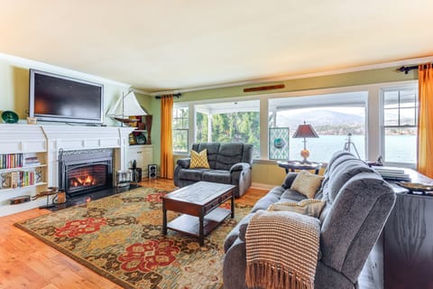 Private Dock at Lake George Getaway House in Queensbury