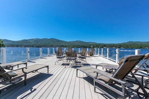Private Dock at Lake George Getaway House in Queensbury