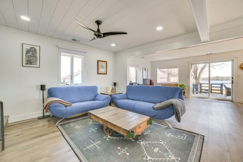 Deck & Scenic Views: Lakefront Cottage in Hale! Cottage in Michigan