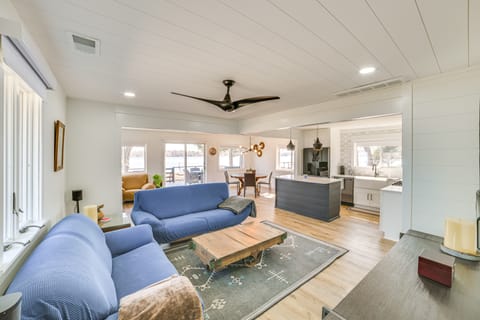 Deck & Scenic Views: Lakefront Cottage in Hale! Cottage in Michigan