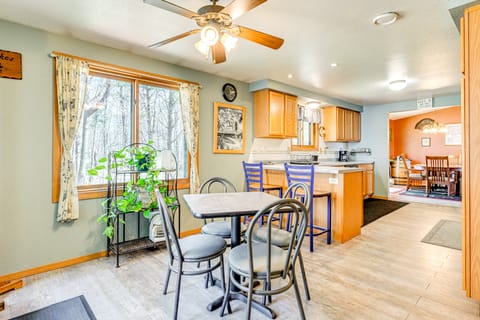 Furnished Deck w/ Forested Views: Manawa Home! House in Wisconsin