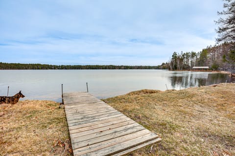 Private Dock, Deck & Yard: Deerskin Lake Retreat! Cottage in Wisconsin