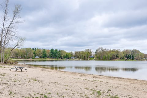 Walk to Gray Lake: Cottage w/ Grill & Fire Pit House in Michigan