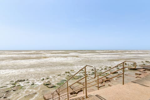 Walk to Beach: Pool-View Condo in Galveston! Apartment in Galveston Island