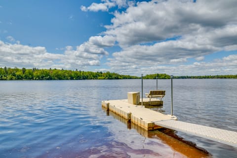 Gorgeous Lake Arbutus Getaway w/ Dock & Boat House House in Wisconsin