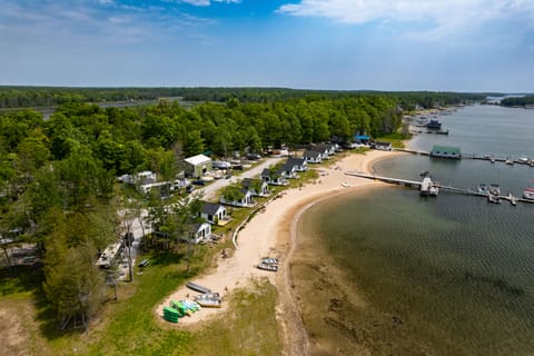 Beach Access & Water View! Cabin 11 on Lake Huron House in Michigan