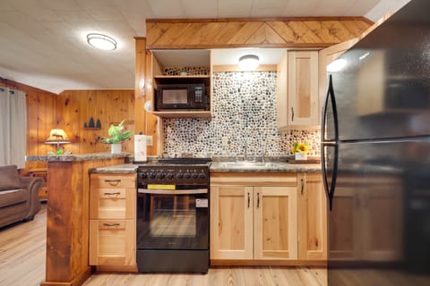 Dock + Views: Wooded Cabin on South Twin Lake House in Wisconsin