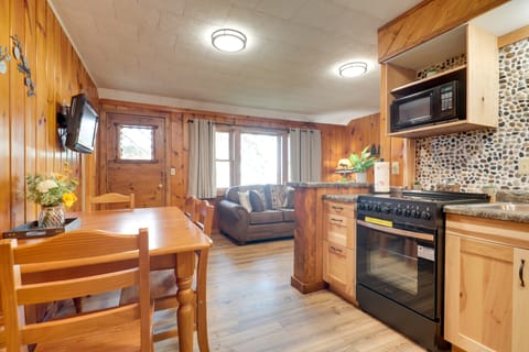 Dock + Views: Wooded Cabin on South Twin Lake House in Wisconsin