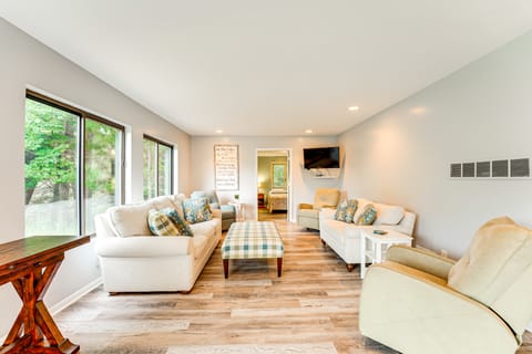 Walk to Semi-Private Beach: Lake Michigan Getaway House in Wisconsin