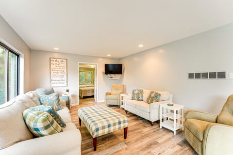 Walk to Semi-Private Beach: Lake Michigan Getaway House in Wisconsin