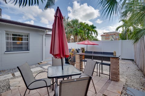Walk to Redington Beach: Renovated Duplex w/ Patio House in North Redington Beach