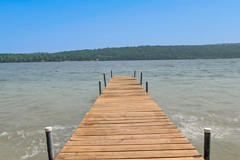 Dock & Rowboat: 'Beechnut Bungalow' on Keuka Lake House in Keuka Lake