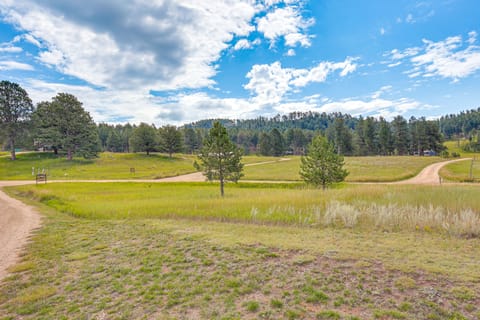 Furnished Deck, Black Hills View: 'Lazy U' Retreat House in West Custer Township