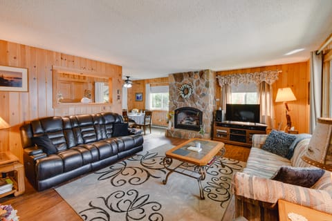 Lakefront Retreat w/ Pedal Boat & Dock in Kalkaska House in Michigan