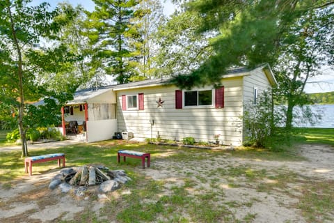 Lakefront Retreat w/ Pedal Boat & Dock in Kalkaska House in Michigan