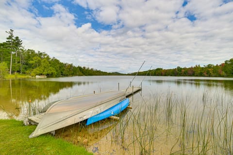 Lakefront Home - Private Dock, Fire Pit & Yard House in Michigan