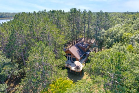 Waterfront Escape on Big Sand Lake w/ Private Dock House in Wisconsin