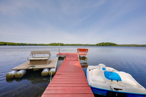 Lakefront Family Home w/ Dock, Views: Pet-Friendly House in Wisconsin