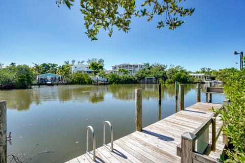 Steps to Bean Point Beach: Family Home w/ Pool House in Anna Maria Island