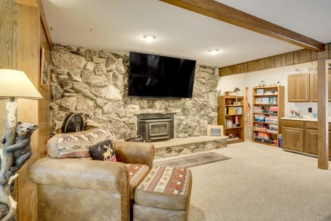 Big Portage Lake Home: Deck, Dock, Fire Pit House in Wisconsin