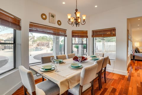 Resort-Style Backyard & Pool: Luxe Tucson Home House in Casas Adobes