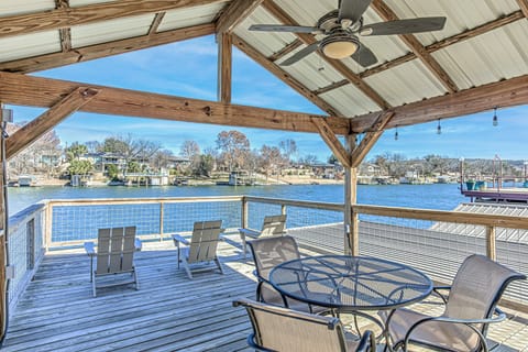 Deep Water Dock & Slip: Lake LBJ Getaway House in Kingsland