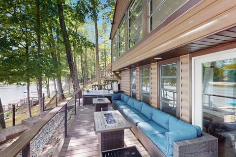 Hot Tub + Deck: Waterfront Home on Sacandaga Lake House in Great Sacandaga Lake