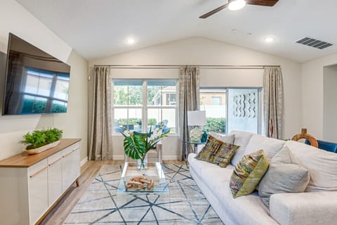 8 Mi to Beach! Stylish Palm Coast Home w/ Patio House in Palm Coast