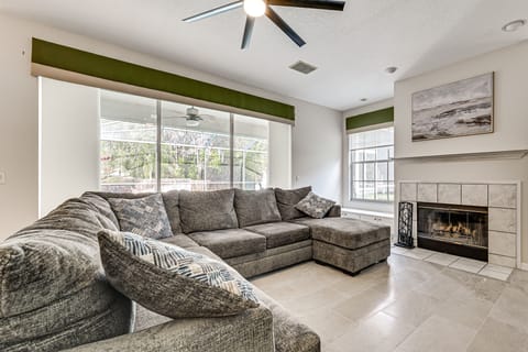 Dock, Lanai & Pool! Modern Red Bug Lake Retreat House in Land O Lakes